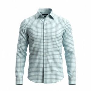 GAP Men’s Blue Check Shirt – Classic Fit, Size Large